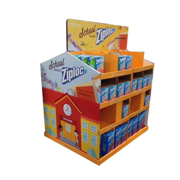 cardboard displays 4 slotted shelf