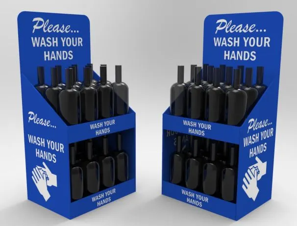 CARDBOARD COUNTER DISPLAY