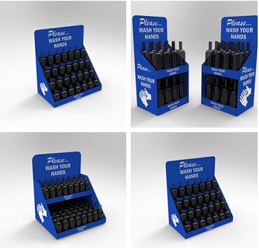 Disinfectant display rack Disinfectant display rack