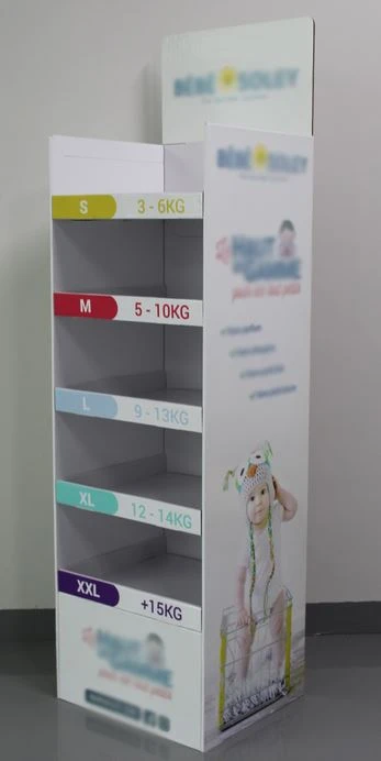 Custom baby products cardboard display