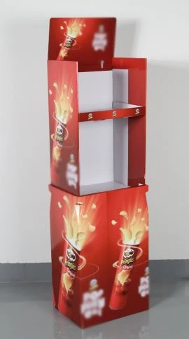 Supermarket popular potato chips cardboard display Supermarket popular potato chips cardboard display