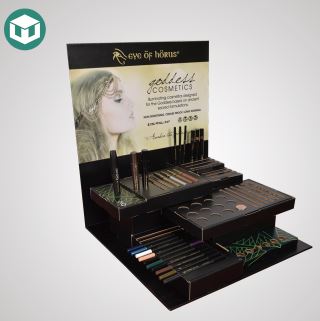 Cardboard cosmetic counter display