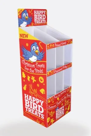 three Shelf Free Standing Cardboard Display three Shelf Free Standing Cardboard Display