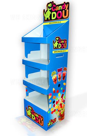 Four Shelf Free Standing cardboard Display