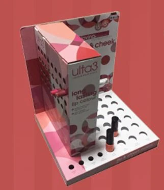 Large-scale cosmetic lipstick and lip glaze product cardboard display Large-scale cosmetic lipstick and lip glaze product cardboard display