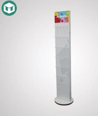 Rotating hook floor cardboard display stand Rotating hook floor cardboard display stand