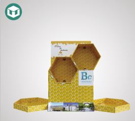 Honey counter cardboard display