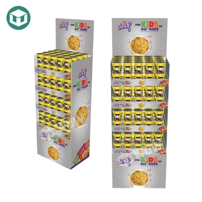 instant noodle display shelf