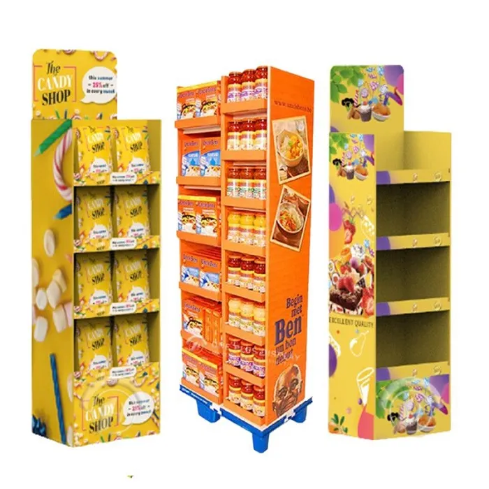 Cardboard food display stand 12