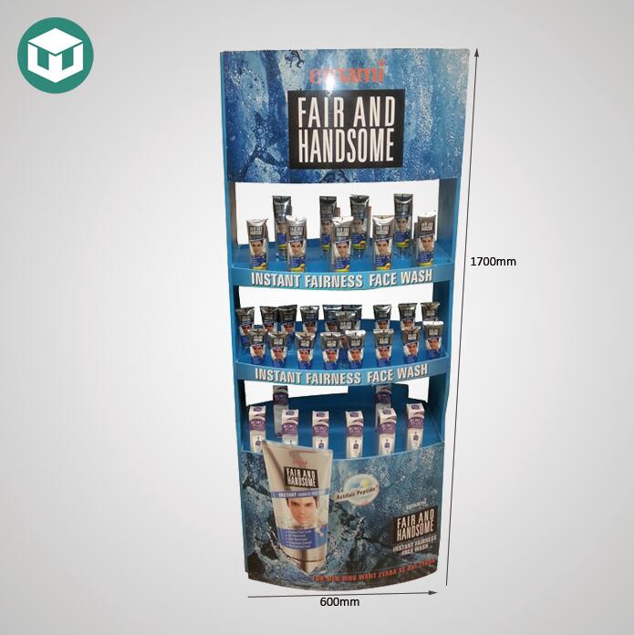 product-695-696 Color Printed Custom Cardboard Cosmetic Display Stand 2