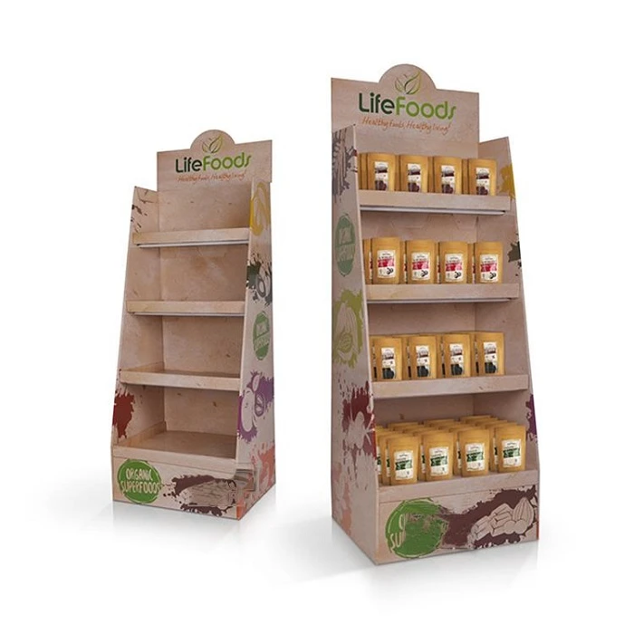 Cardboard food display stand 15