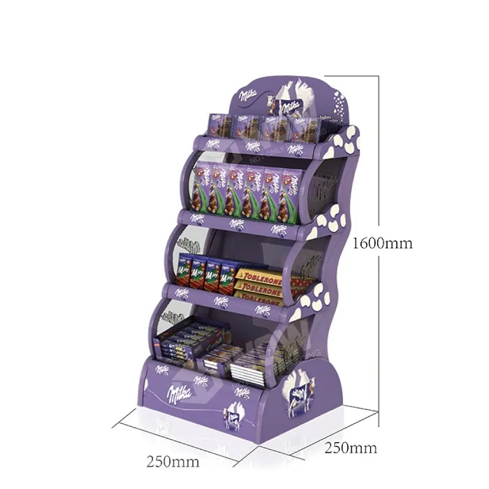 China Customized 4 Tier Vacuum Forming Chocolate Display Rack Suppliers ...