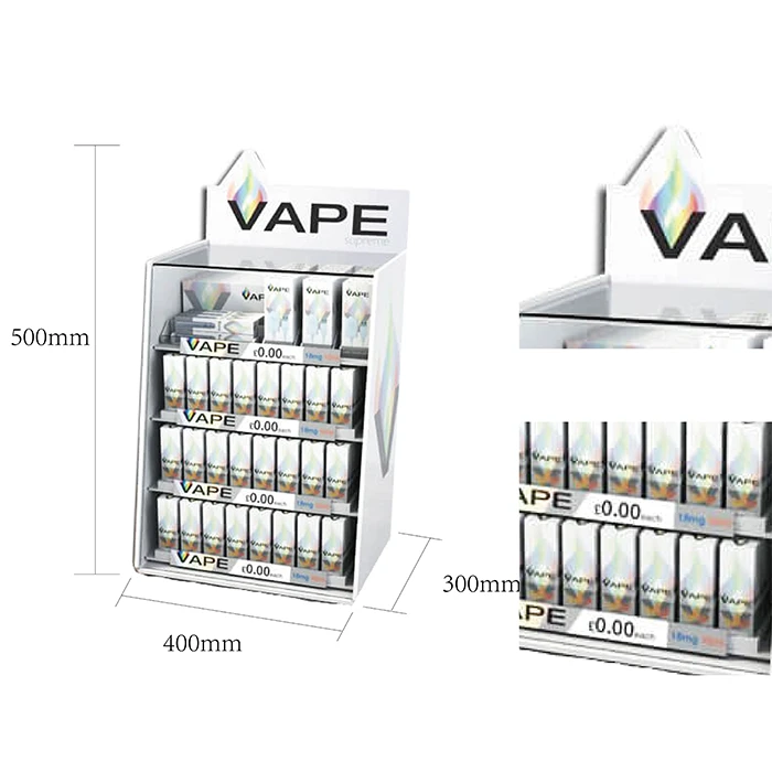 Acrylic E Vape Countertop Retail Displays