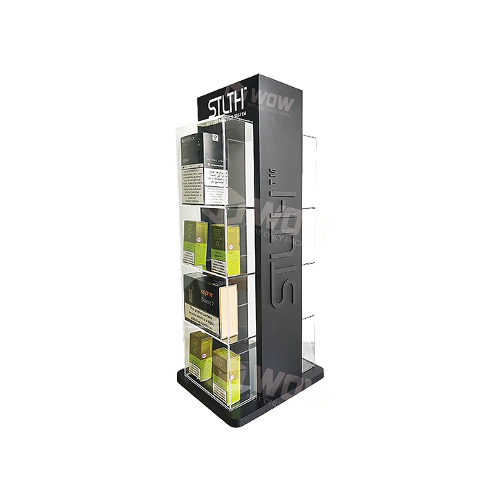 Acrylic Juice Bottles Product Display Shelf