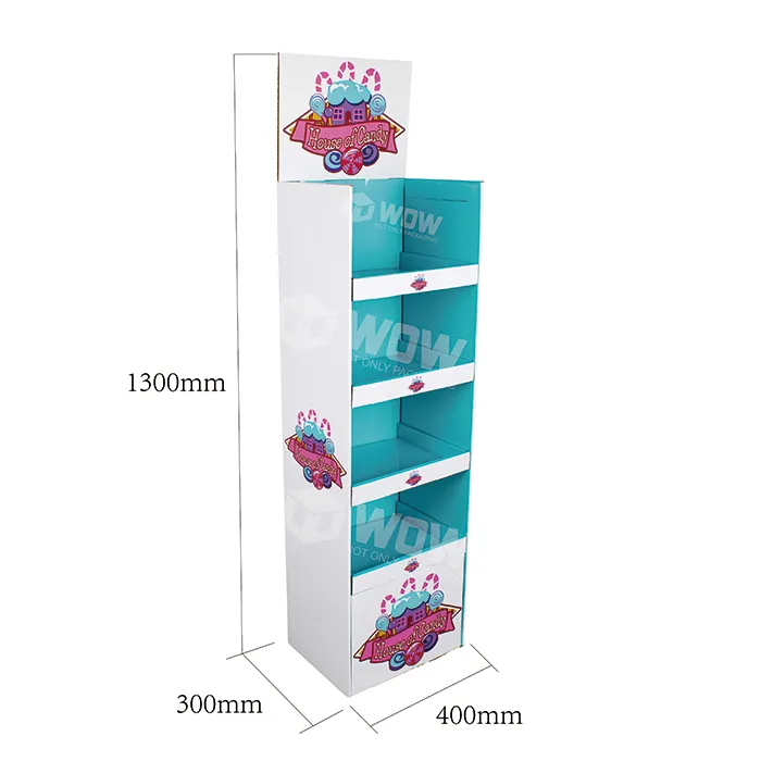 Cardboard Candy Display Stand For POP Promotions