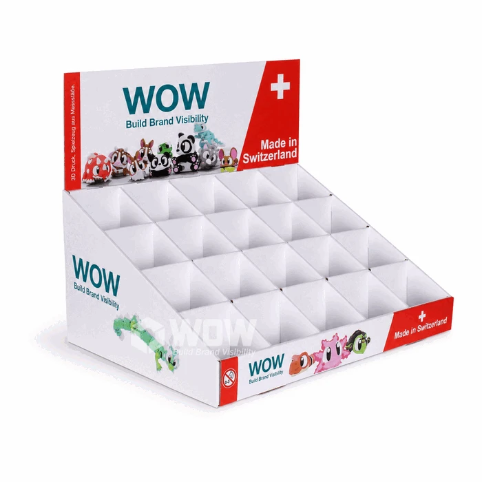 Cardboard Counter Display With Compartments
