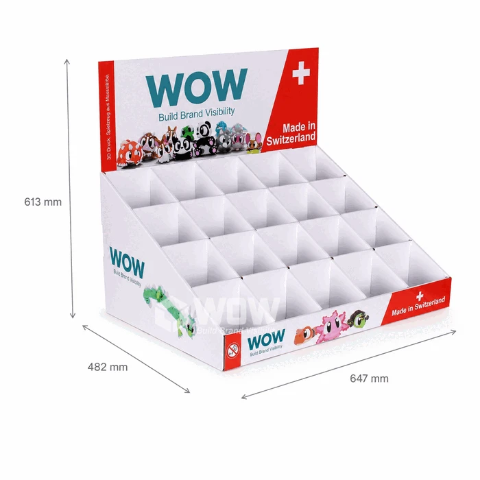 Cardboard Counter Display With Compartments suppliers