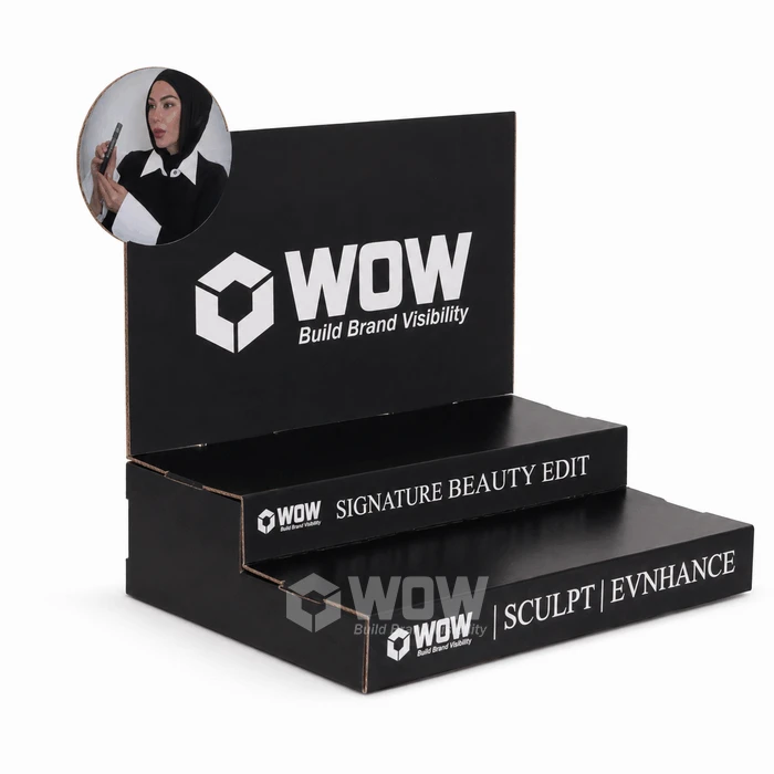 Cardboard Countertop Display Stand For Perfume Samples