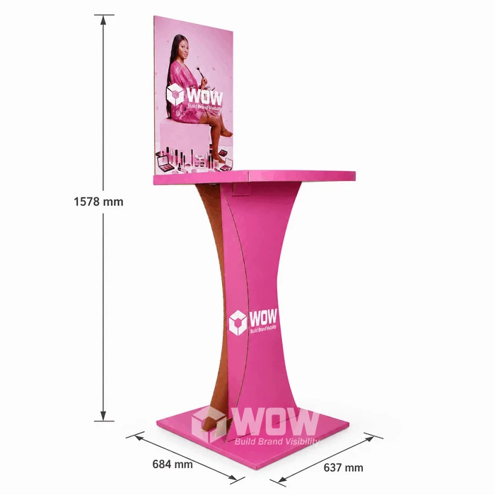 Cardboard Display Pedestal For Beauty Products suppliers