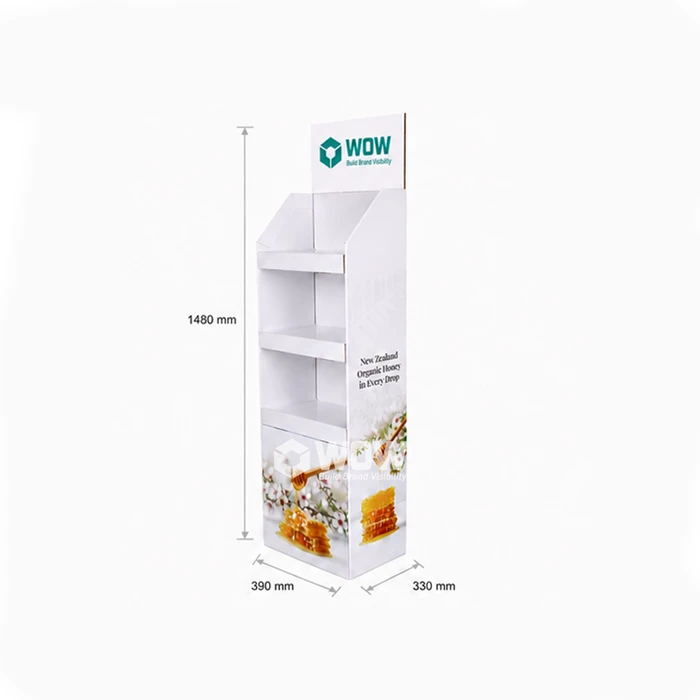 Cardboard Display Stand For Honey And Natural Food Products suppliers