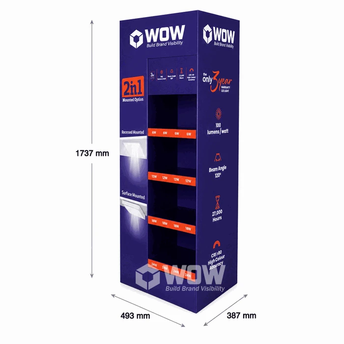 Cardboard Display Stand For LED Lighting suppliers