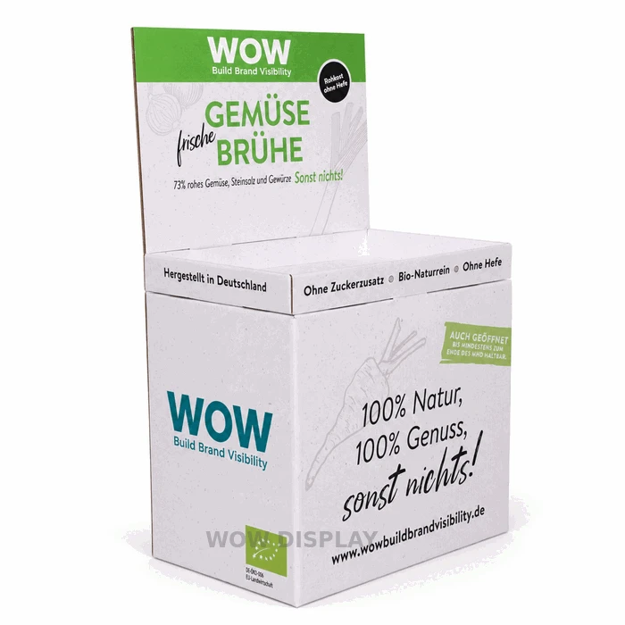 Cardboard Dump Bin Display For Grocery Products