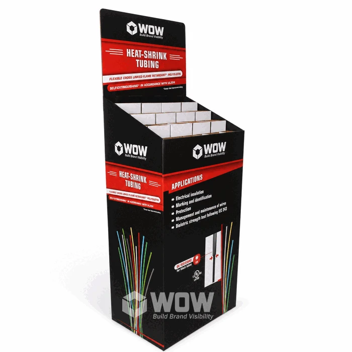 Cardboard Floor Display Stand For Electrical Products