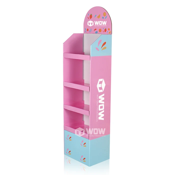 Cardboard Floor Standing Display Unit For Candy
