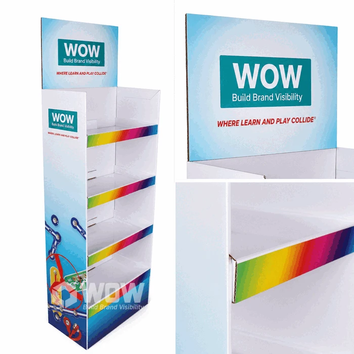Cardboard Merchandising Display For School Supplies factory