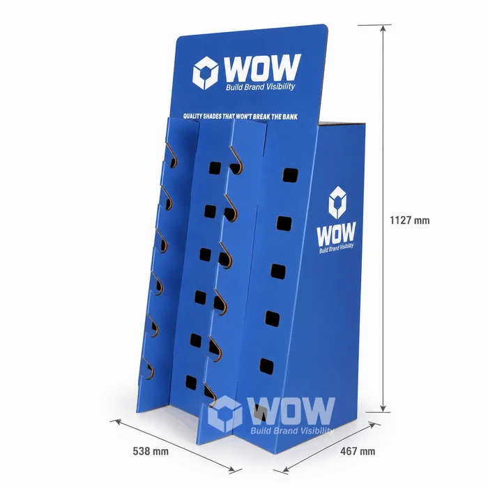 Cardboard Pegboard Display Stand For Sunglasses suppliers
