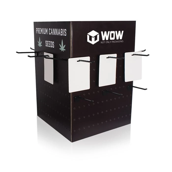Countertop Keychain Display Rack With Hooks