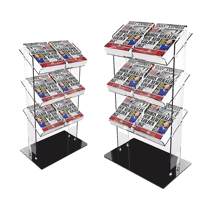 Custom Acrylic Newspaper Display Rack best