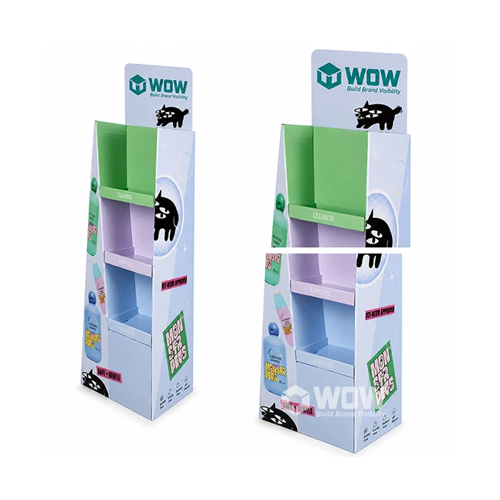 Custom Cardboard Shelf Display Stand For Spray Products factory