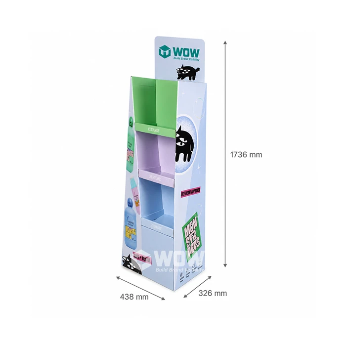 Custom Cardboard Shelf Display Stand For Spray Products suppliers