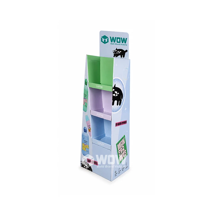 Custom Cardboard Shelf Display Stand For Spray Products