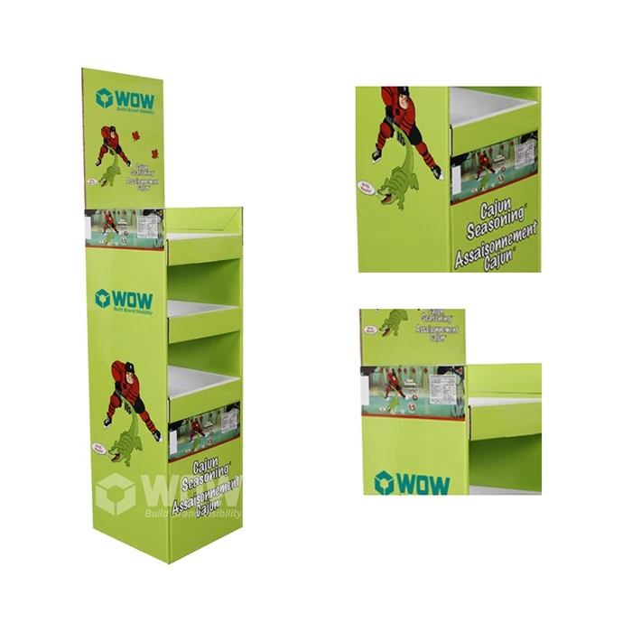 Custom Cardboard Snack Floor Display Stand factory