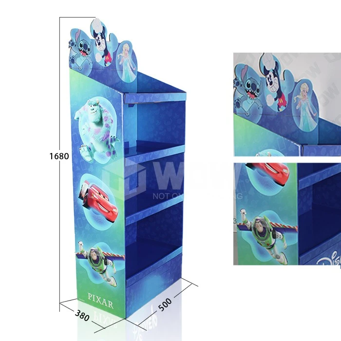 Custom Corrugated Cardboard FSDU ​Toy Floor Display Rack
