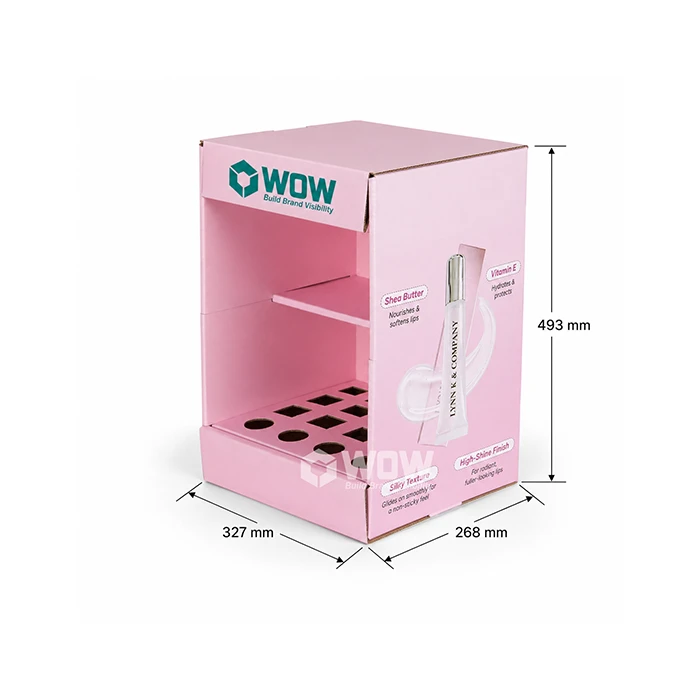 Custom Cosmetic Tester Display Stand For Lip Gloss And Beauty Products suppliers