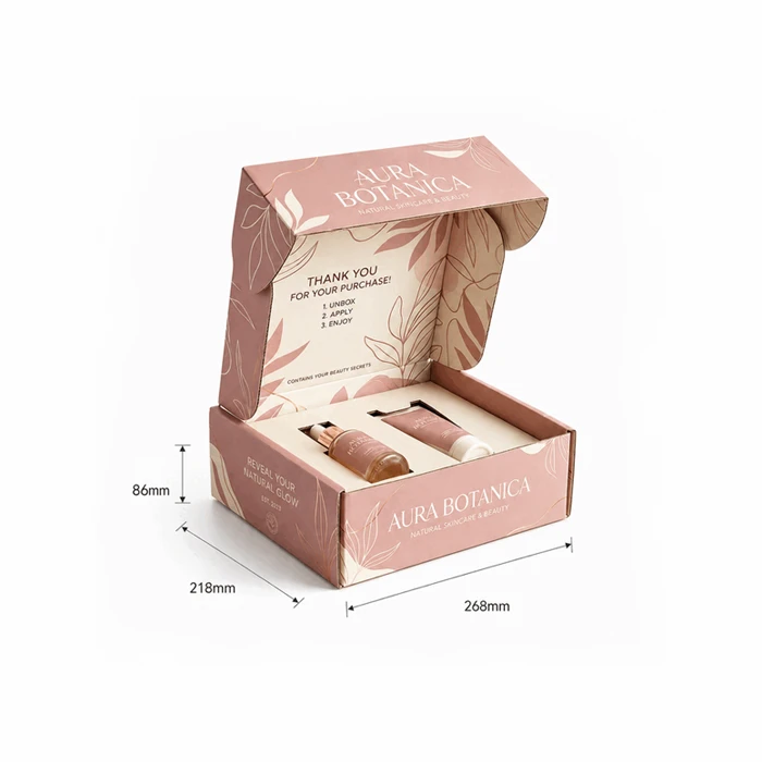 Custom Mailer Box For Beauty And Skincare Products suppliers