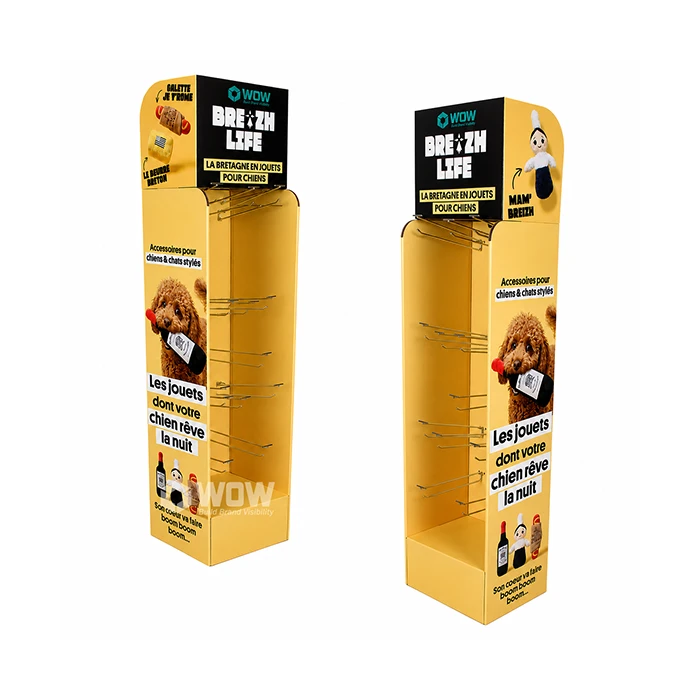 Custom Peg Hook Display Stand For Pet Toys high quality