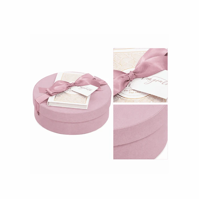 Custom Round Rigid Box For Luxury Gift Packaging factory