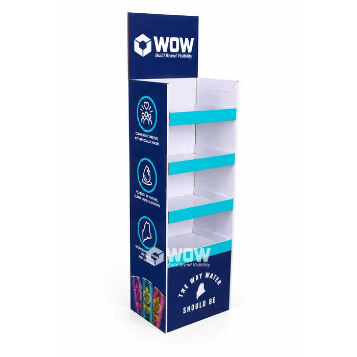 Energy Drink Cardboard Floor Display Stand Design
