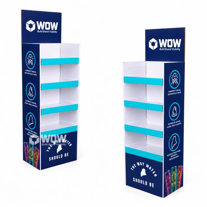 Energy Drink Cardboard Floor Display Stand Design best