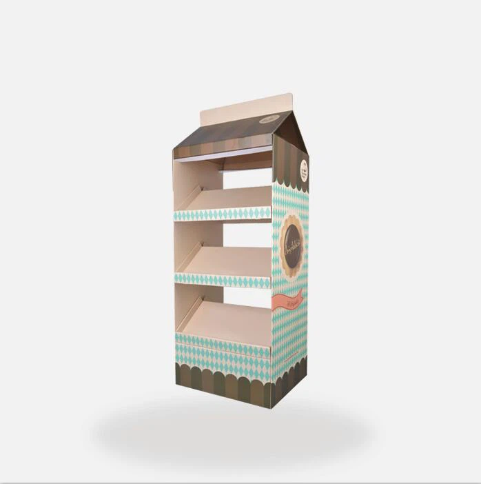 double-sided-cardboard-bread-display-stand double-sided-cardboard-bread-display-stand