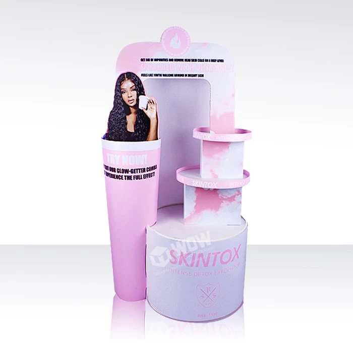 Skin care products display stand
