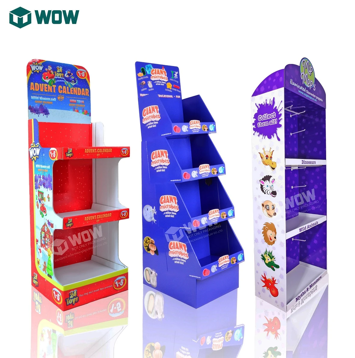 cardboard floor display stand
