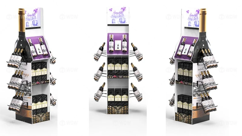Retail wine display rack Retail wine display rack
