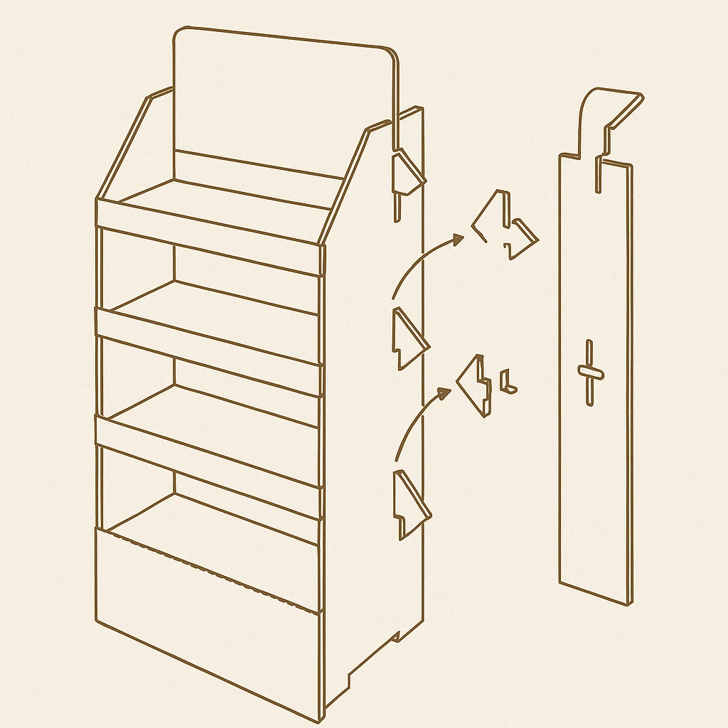 cardboard display stand