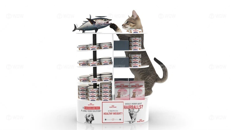 Pet food display rack Pet food display rack