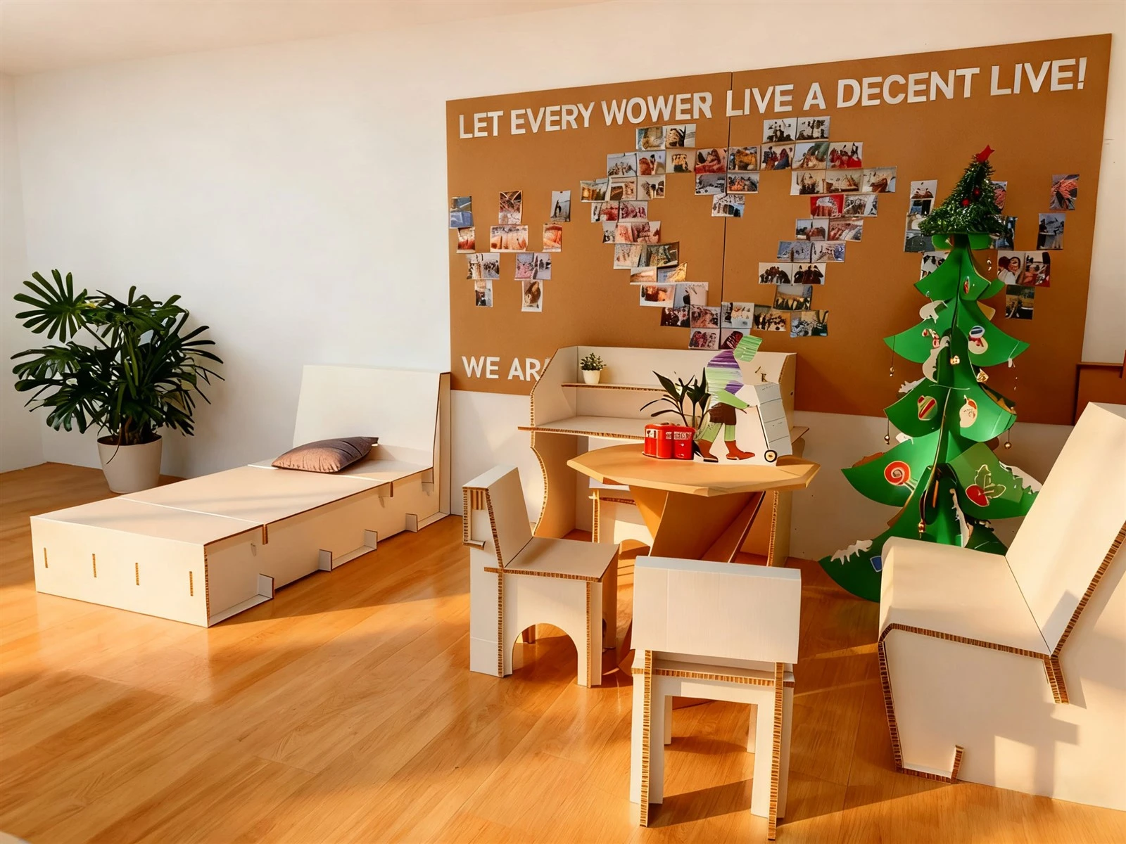 corrugated furniture
